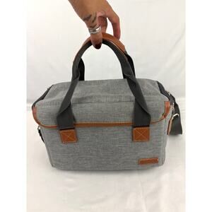 Waterproof Build-in DSLR Camera Shoulder Photographer Bag  Gray